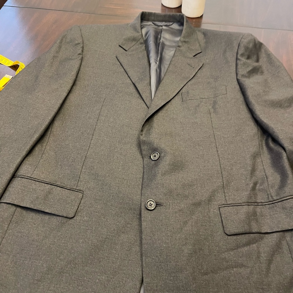 Hickey Freeman Collection for Nordstrom 43R suit jacket Blazer in Charcoal